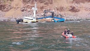 State concludes spill response, begins wreck removal for grounded fishing vessel near St. George Island